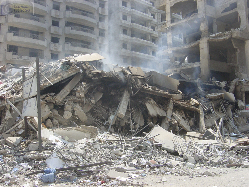 Southern Beirut Building Bombed